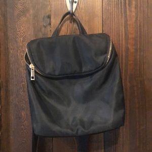 Black mini backpack